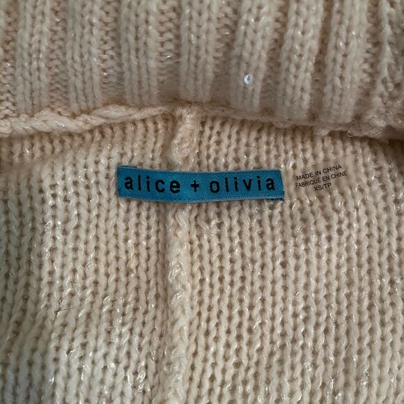 NEW Alice + Olivia Wool Cashmere Classic Timeless Layering Cardigan Sweater NWT - Picture 13 of 16